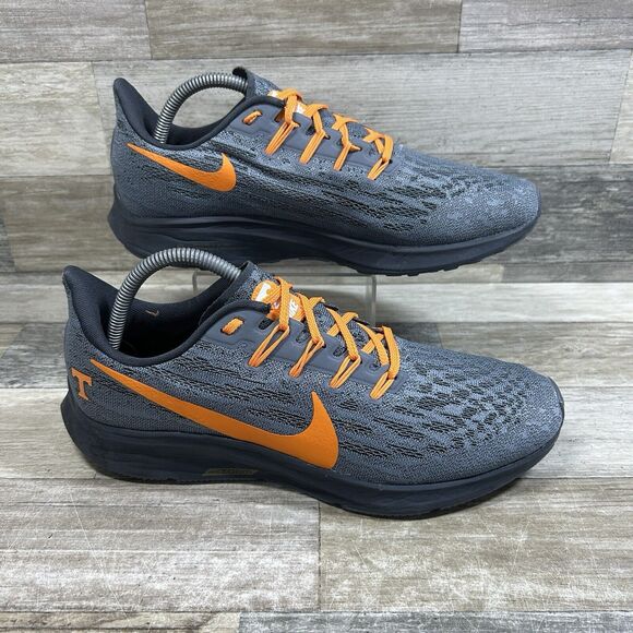 Nike Tennessee Volunteers Zoom Pegasus 36 Shoes Men's 9 Gray Orange Smokey - Picture 1 of 9